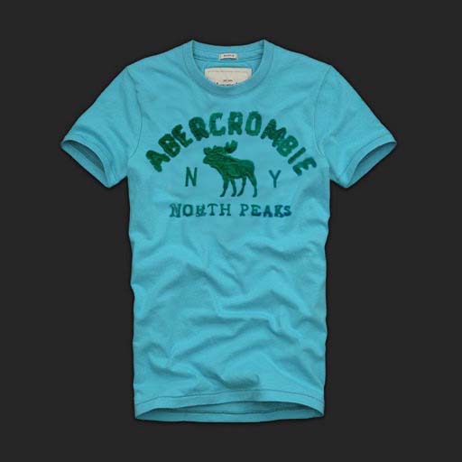 Abercrombie Fitch Hombres De Cuello Redondo Corto Remera AF5284